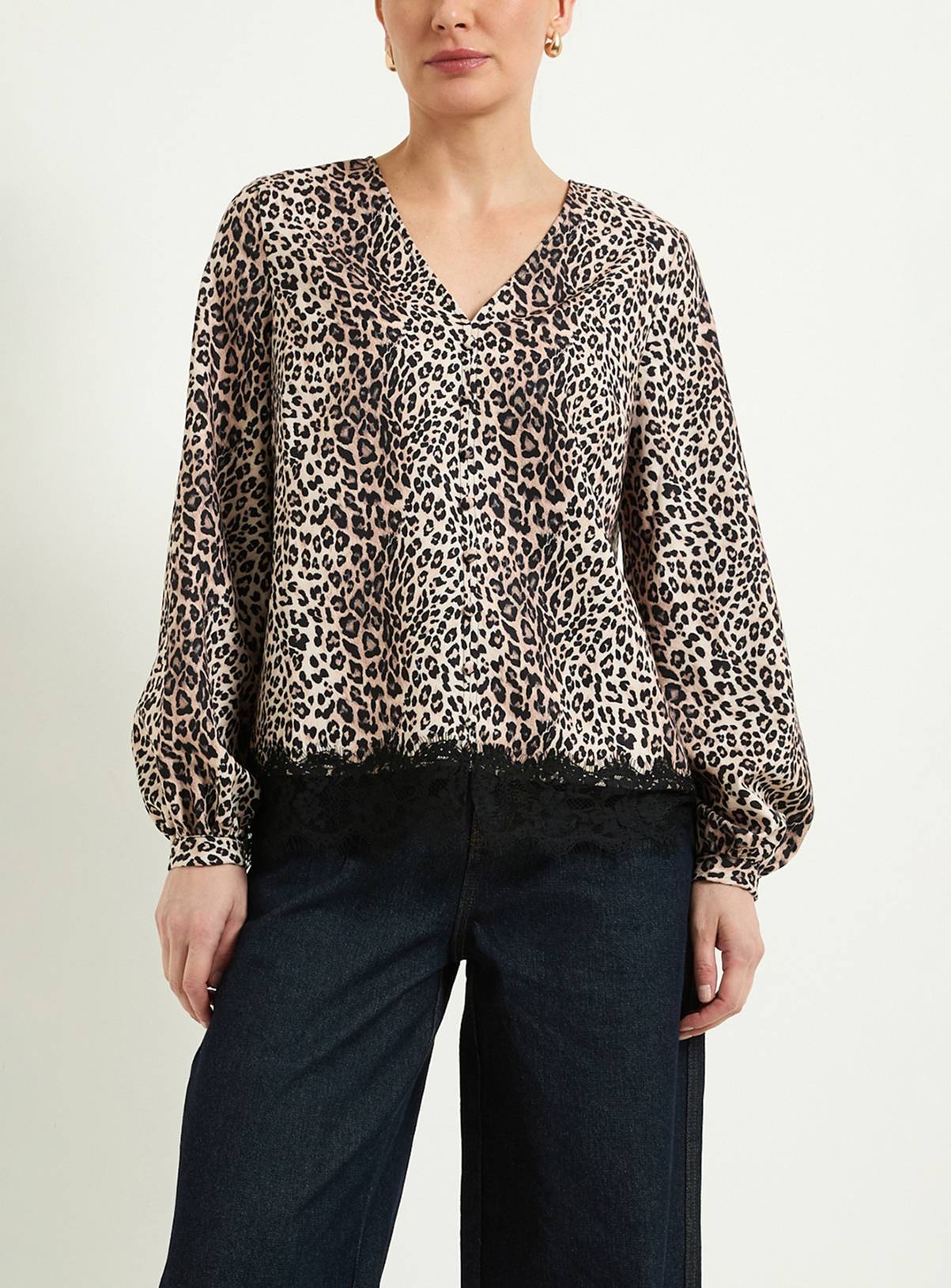WALLIS Button Down Lace Trim Shirt 22 - Image 1
